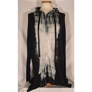 Stitchdrop Nordstrom Womens Hoodie Long‎ Sleeve Tie Dye Knit Tunic Sz Medium NEW